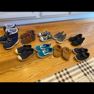 Lot of toddler boy shoes size 6